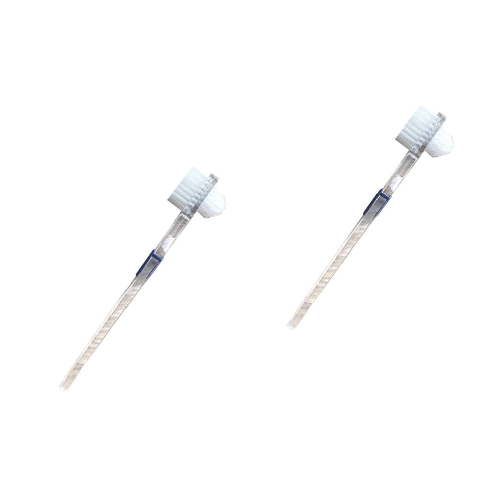 Beavorty 2pcs Teeth Cleaner for Braces Brush False Teeth Brush Double-Sided Plaque Removal Tool