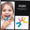 Beavorty 12pcs Finger Brush for Boys and Girls Boy Girl Years Toothbrush Silicone Material Easy Cleaning view 3
