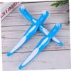 Beavorty 3pcs Double-Head Denture Toothbrush Set with Anti-Slip Handle, False Teeth Cleaning Brush for Home Care, Portable Denture Brush for Effective Plaque and Stain Removal view 2