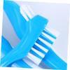 Beavorty 3pcs Double-Head Denture Toothbrush Set with Anti-Slip Handle, False Teeth Cleaning Brush for Home Care, Portable Denture Brush for Effective Plaque and Stain Removal view 4