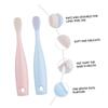 Beavorty 4pcs Boys and Girls Toothbrush Bristles for Dental Oral Care Boy Girl Toothbrushes Tongue Cleaner and Years Old view 3
