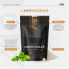 Folate (L-Methylfolate) 1000g 180 Vegan Tablets L-5-MTHF Active Form of Folic Acid/Vitamin B9 - Resealable and Recyclable Pouch by Alpha01 view 2