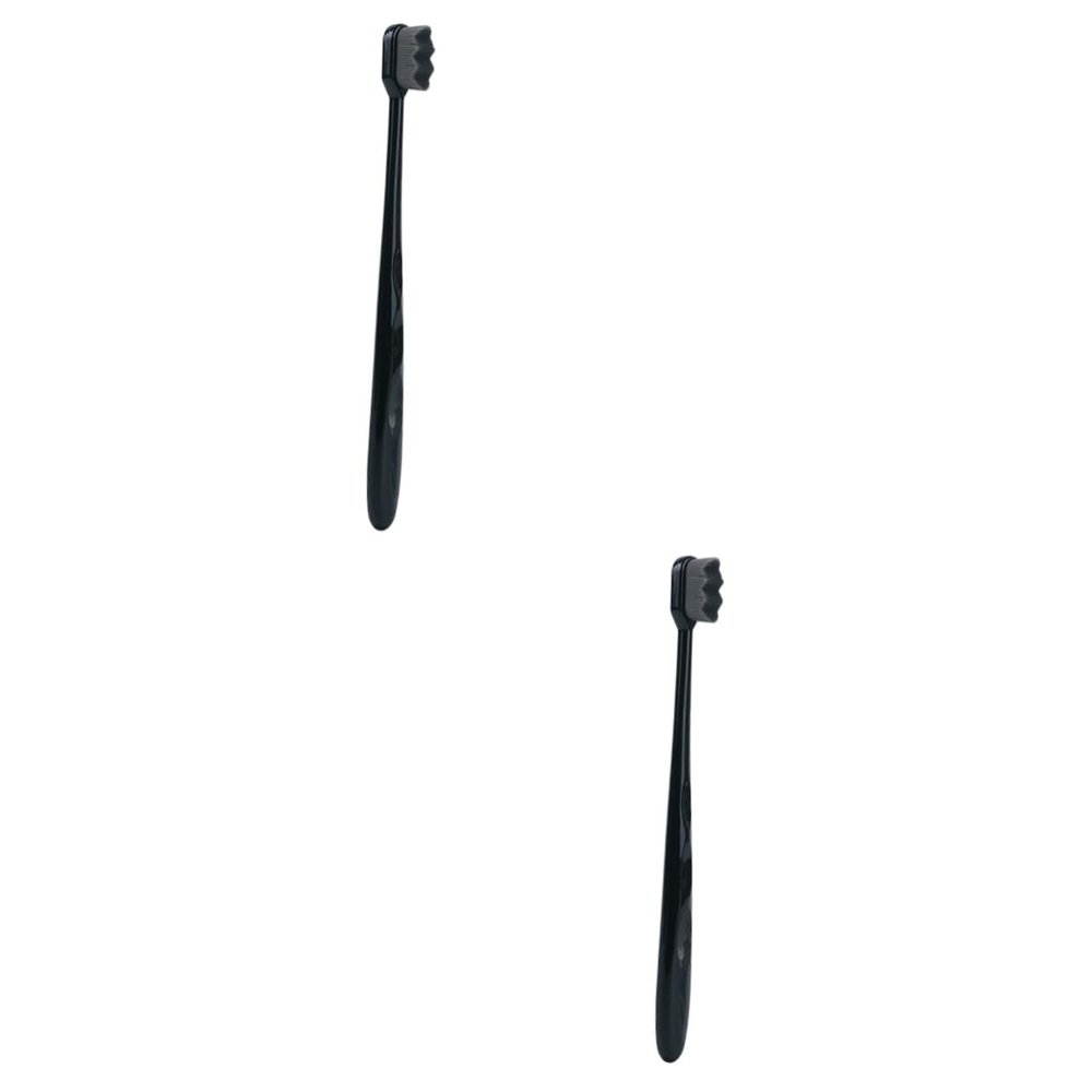 Beavorty 2pcs Bristle Toothbrushes for Oral Cleaning Micro-Nano Toothbrushes for Teeth Cleaning Tool Suitable for Daily Oral Care Routine