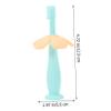 Beavorty 2pcs Silicone Training Toothbrush Bristles for Boys and Girls Oral Care Toothbrush for Toddlers view 2