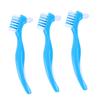 Beavorty 6pcs Denture Care Brush Double Sided Toothbrush for False Teeth Cleaning Non-Slip Handle Portable Denture Brush for Home Use view 1