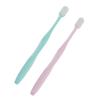 Beavorty 4pcs Micro-Nano Manual Toothbrush for Gum Care Soft Toothbrush for Sensitive Gums for Family Use in Pink and Sky view 2