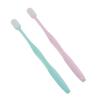 Beavorty 4pcs Micro-Nano Manual Toothbrush for Gum Care Soft Toothbrush for Sensitive Gums for Family Use in Pink and Sky view 4