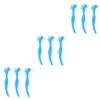 Beavorty 9pcs Tooth Brush Head Cleaning Brush for False Teeth Double Sided Non-Slip Handle for Home Use view 1
