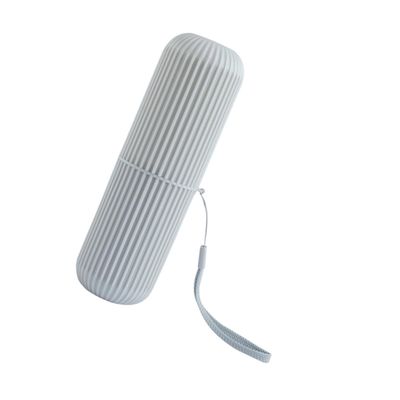 Beavorty Travel Toothbrush Storage Box Portable Toothbrush Holder Creative Couple Washing Cup Stylish Tooth-Brushing Cup Grey for Home Trip Use