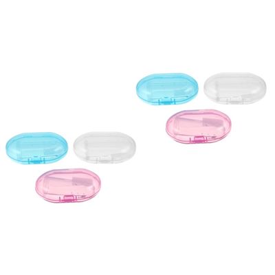 Beavorty 6pcs Finger Toothbrush Soft Sleeve for Training Teething for Boys and Girls and Toddlers Extra Soft Bristles for Gentle Cleaning