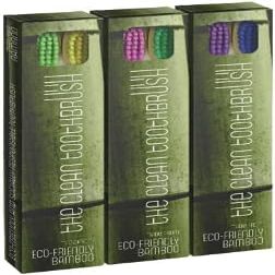 5 X 2 Pack- The Clean Toothbrush | Eco-Friendly and Socially Responsible Manual Toothbrush | Pack of 10 | Made from 100% Biodegradable, Sustainably Grown Moso Bamboo