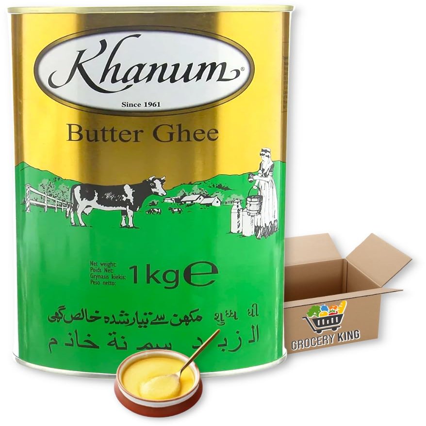 Butter Ghee 500G | Pure Cow Ghee | Vegetarian | Gluten Free | Traditional Ghee | Healthy Cooking | Indian Origin Grocery King