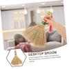 Healeved Woven Bed Sweeper Broom Manual Cleaning Tool for Home Desktop Small Household Broom Handle for Desk Dust view 4
