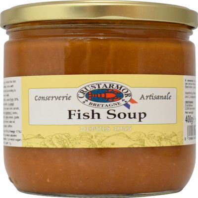 CRUSTARMOR - Traditional Fish Soup, Rich Seafood Broth with Herbs & Spices, 6 x 400g