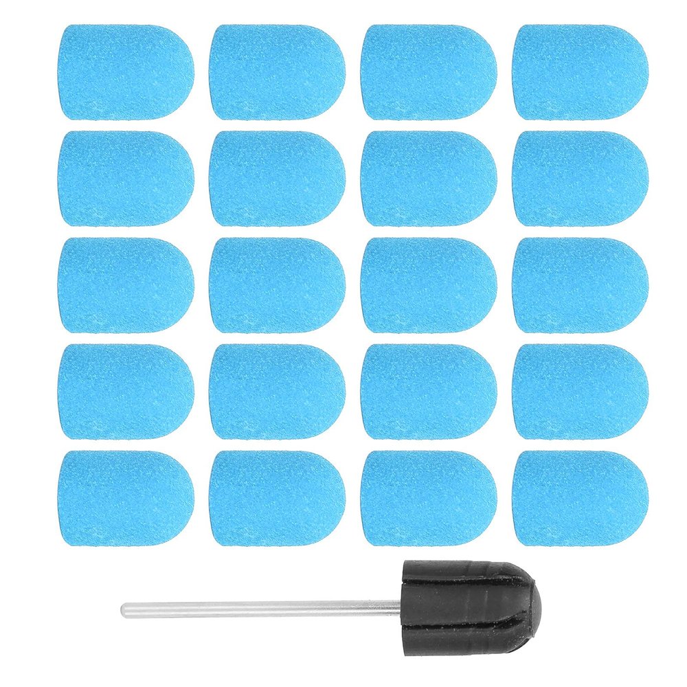Nail Sanding Band Drill Bit Set Nail Art Polishing Sanding Cap Set Accessory (10 X 15mm) Accessory for Beautiful Nails for Nails, Glass, Plastic, Metal, Stone