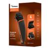 Paul Anthony 'Pro Series P200' Corded Hair Clipper- Lightweight - Self Sharpening Stainless Steel Blades - 4 Interchangeable Comb Guides - Precision Taper - Powerful Quiet Motor - Black/Orange - H5124 view 1