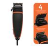 Paul Anthony 'Pro Series P200' Corded Hair Clipper- Lightweight - Self Sharpening Stainless Steel Blades - 4 Interchangeable Comb Guides - Precision Taper - Powerful Quiet Motor - Black/Orange - H5124 view 4