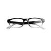 1 Pair Reading Glasses Unisex Men & Women Lightweight Clear Transparent Lenses Designer Style Frames Spring Hinges for Near Vision & Reading Spectacles Fashionable Casual (Black/Clear, 1.5, x) view 3