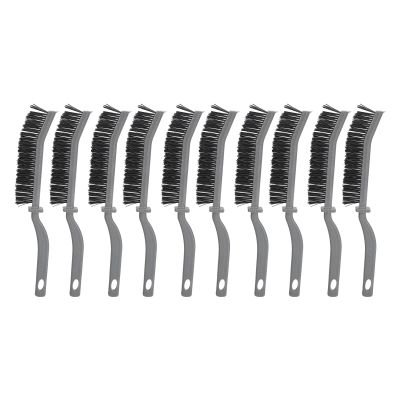 Hard Bristle Brush, Groove Cleaning Tool for Dead Corners Kitchen, 10pcs, Nylon Material