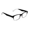 1 Pair Reading Glasses Unisex Men & Women Lightweight Clear Transparent Lenses Designer Style Frames Spring Hinges for Near Vision & Reading Spectacles Fashionable Casual (Black/Clear, 2.50, x) view 2