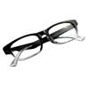 1 Pair Reading Glasses Unisex Men & Women Lightweight Clear Transparent Lenses Designer Style Frames Spring Hinges for Near Vision & Reading Spectacles Fashionable Casual (Black/Clear, 2.50, x) view 4