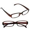 1 x Slimline Reading Glasses Unisex Men & Women Lightweight Clear Transparent Lenses Designer Style Frames Spring Hinges for Near Vision & Reading Spectacles Fashionable Casual (Brown, 3.50, x) view 1