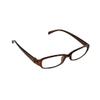 1 x Slimline Reading Glasses Unisex Men & Women Lightweight Clear Transparent Lenses Designer Style Frames Spring Hinges for Near Vision & Reading Spectacles Fashionable Casual (Brown, 3.50, x) view 2