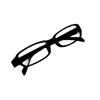 1 x Slimline Reading Glasses Unisex Men & Women Lightweight Clear Transparent Lenses Designer Style Frames Spring Hinges for Near Vision & Reading Spectacles Fashionable Casual (Black, 2.50, x) view 3