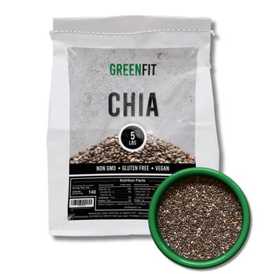 Premium Bulk Chia (5Lbs Bag) | A+ Grade | Nutrient-Packed Superfood