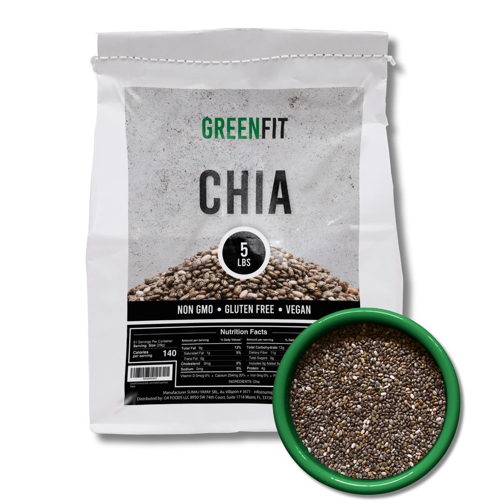 Premium Bulk Chia (5Lbs Bag) | A+ Grade | Nutrient-Packed Superfood