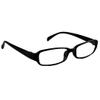 1 x Slimline Reading Glasses Unisex Men & Women Lightweight Clear Transparent Lenses Designer Style Frames Spring Hinges for Near Vision & Reading Spectacles Fashionable Casual (Black, 2.00, x) view 2