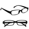 1 x Slimline Reading Glasses Unisex Men & Women Lightweight Clear Transparent Lenses Designer Style Frames Spring Hinges for Near Vision & Reading Spectacles Fashionable Casual (Black, 3.00, x) view 1