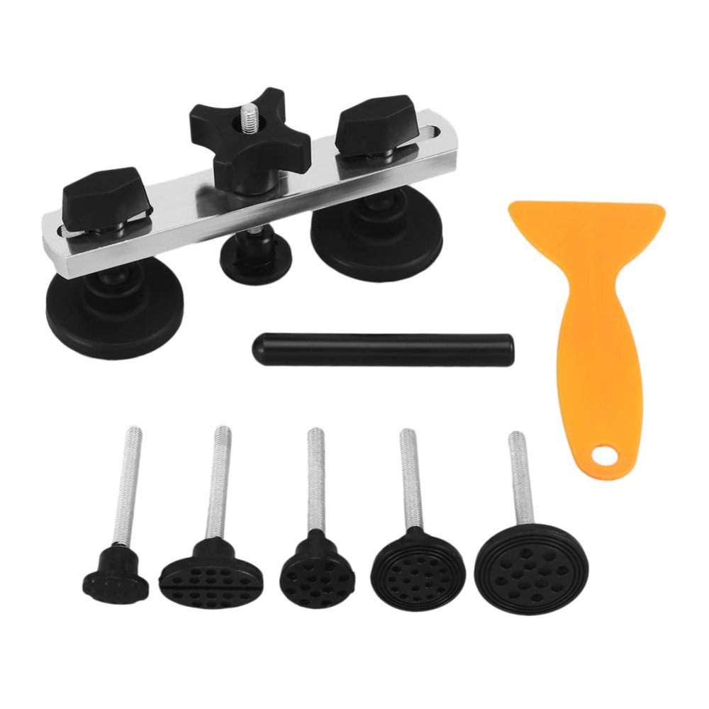 GLEAVI Paintless Dent Remover Tool Kit for Car Body Repair Metal Bridge Dent Lifter with Glue Tabs for Hail Damage and Door Dings