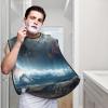 EVANEM Space Planet Beard Bib, Men'S Beard Trimmer Catcher, With 3 Suction Cups And 1 Storage Bag, Good Gift For Dad & Husband (73x107cm) view 2
