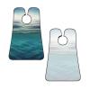 EVANEM Sea Background Beard Bib, Men'S Beard Trimmer Catcher, With 3 Suction Cups And 1 Storage Bag, Good Gift For Dad & Husband (73x107cm) view 3