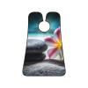 EVANEM Tropical Flower And Zen Stone Beard Bib, Men'S Beard Trimmer Catcher, With 3 Suction Cups And 1 Storage Bag, Good Gift For Dad & Husband (73x107cm) view 1