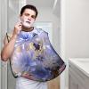 EVANEM Pastel Cornflowers Beard Bib, Men'S Beard Trimmer Catcher, With 3 Suction Cups And 1 Storage Bag, Good Gift For Dad & Husband (73x107cm) view 2