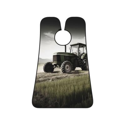 EVANEM Tractor Agriculture Tranquil Beard Bib, Men'S Beard Trimmer Catcher, With 3 Suction Cups And 1 Storage Bag, Good Gift For Dad & Husband (73x107cm)