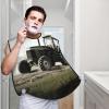 EVANEM Tractor Agriculture Tranquil Beard Bib, Men'S Beard Trimmer Catcher, With 3 Suction Cups And 1 Storage Bag, Good Gift For Dad & Husband (73x107cm) view 2