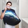 EVANEM Space Planet Earth Beard Bib, Men'S Beard Trimmer Catcher, With 3 Suction Cups And 1 Storage Bag, Good Gift For Dad & Husband (73x107cm) view 2