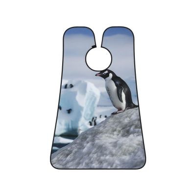 EVANEM Snow Mountain Penguin Beard Bib, Men'S Beard Trimmer Catcher, With 3 Suction Cups And 1 Storage Bag, Good Gift For Dad & Husband (73x107cm)