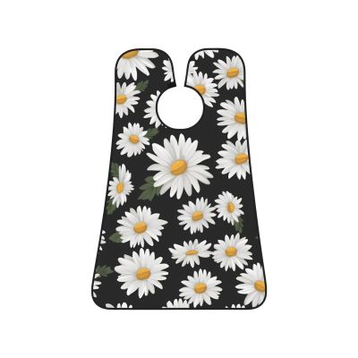 EVANEM White Daisy Beard Bib, Men'S Beard Trimmer Catcher, With 3 Suction Cups And 1 Storage Bag, Good Gift For Dad & Husband (73x107cm)