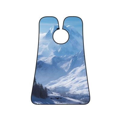 EVANEM Snowy Mountain Beard Bib, Men'S Beard Trimmer Catcher, With 3 Suction Cups And 1 Storage Bag, Good Gift For Dad & Husband (73x107cm)