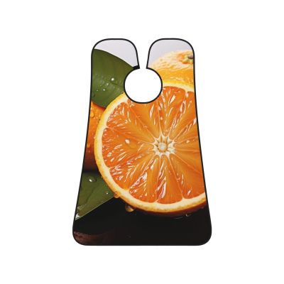 EVANEM Orange Beard Bib, Men'S Beard Trimmer Catcher, With 3 Suction Cups And 1 Storage Bag, Good Gift For Dad & Husband (73x107cm)