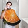 EVANEM Orange Beard Bib, Men'S Beard Trimmer Catcher, With 3 Suction Cups And 1 Storage Bag, Good Gift For Dad & Husband (73x107cm) view 2