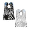 EVANEM Zebra Beard Bib, Men'S Beard Trimmer Catcher, With 3 Suction Cups And 1 Storage Bag, Good Gift For Dad & Husband (73x107cm) view 3