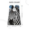 EVANEM Zebra Beard Bib, Men'S Beard Trimmer Catcher, With 3 Suction Cups And 1 Storage Bag, Good Gift For Dad & Husband (73x107cm) view 4