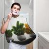EVANEM Tropical Plant Beard Bib, Men'S Beard Trimmer Catcher, With 3 Suction Cups And 1 Storage Bag, Good Gift For Dad & Husband (73x107cm) view 2
