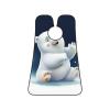 EVANEM White Bear(1) Beard Bib, Men'S Beard Trimmer Catcher, With 3 Suction Cups And 1 Storage Bag, Good Gift For Dad & Husband (73x107cm) view 1