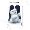 EVANEM White Bear(1) Beard Bib, Men'S Beard Trimmer Catcher, With 3 Suction Cups And 1 Storage Bag, Good Gift For Dad & Husband (73x107cm) view 4